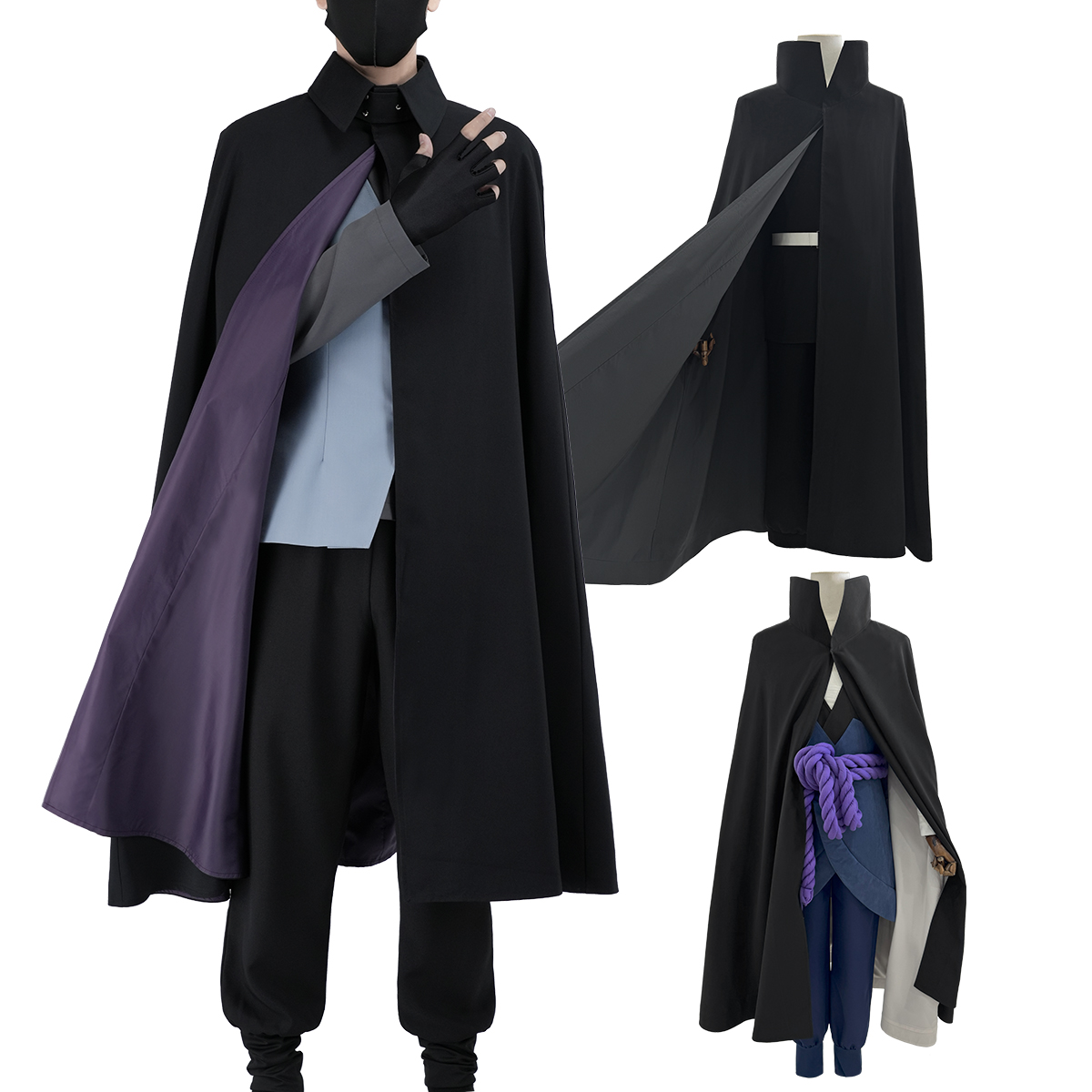 Convention Cosplay Anime - HOLOUN Uchiha Sasuke Anime Cosplay Costume