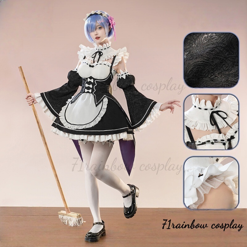 Anime Cosplay Rem - Re:Life in a different world from
