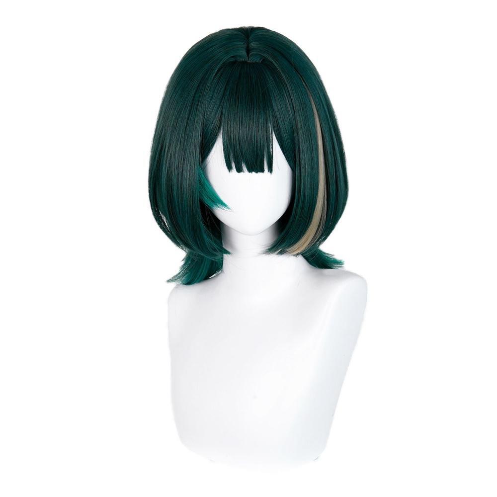 Anime Cosplay Waifu - Anime Nefer Cosplay Wig Green Highlights