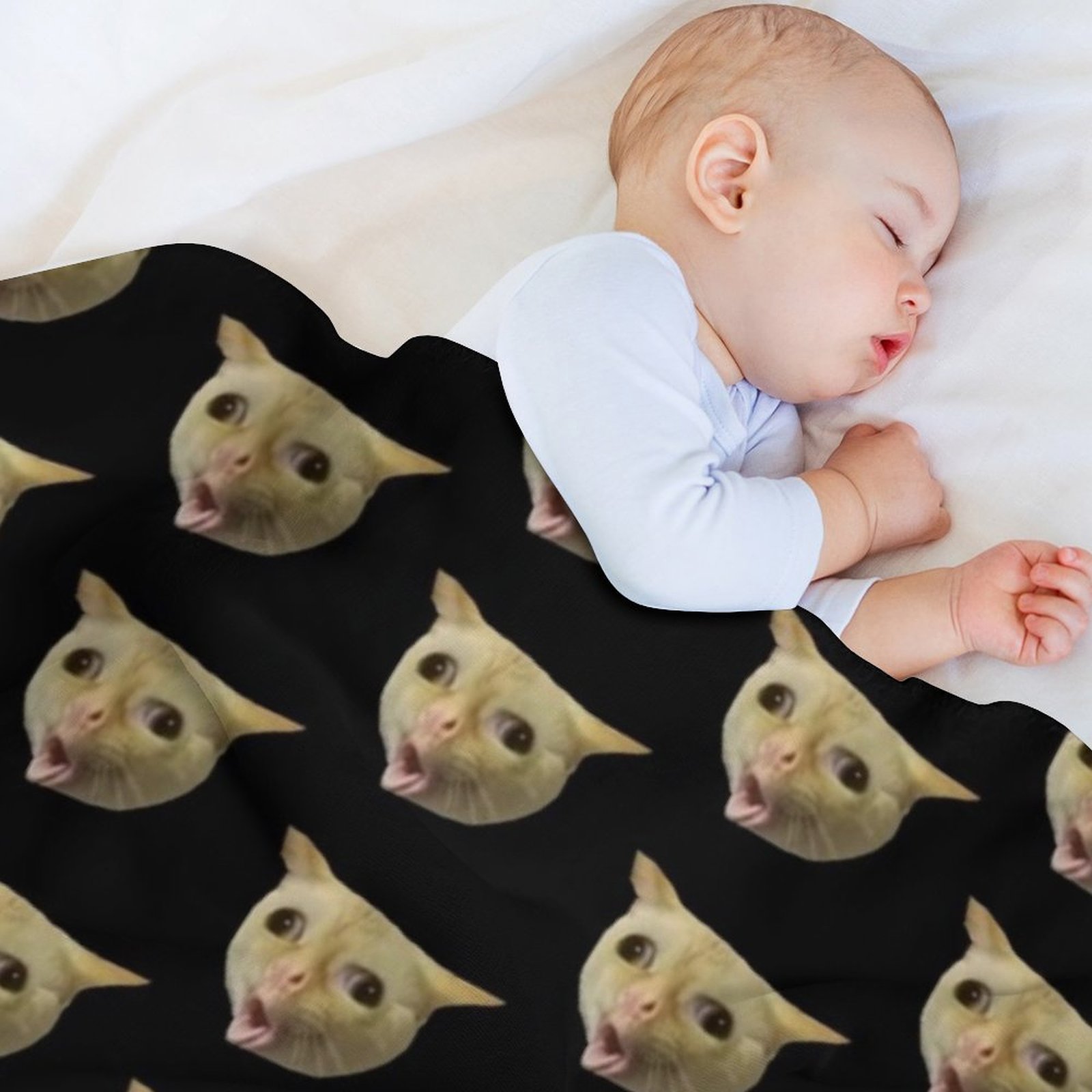 Coughing cat meme Throw Blanke - Anime Cosplay Meme recension och pris