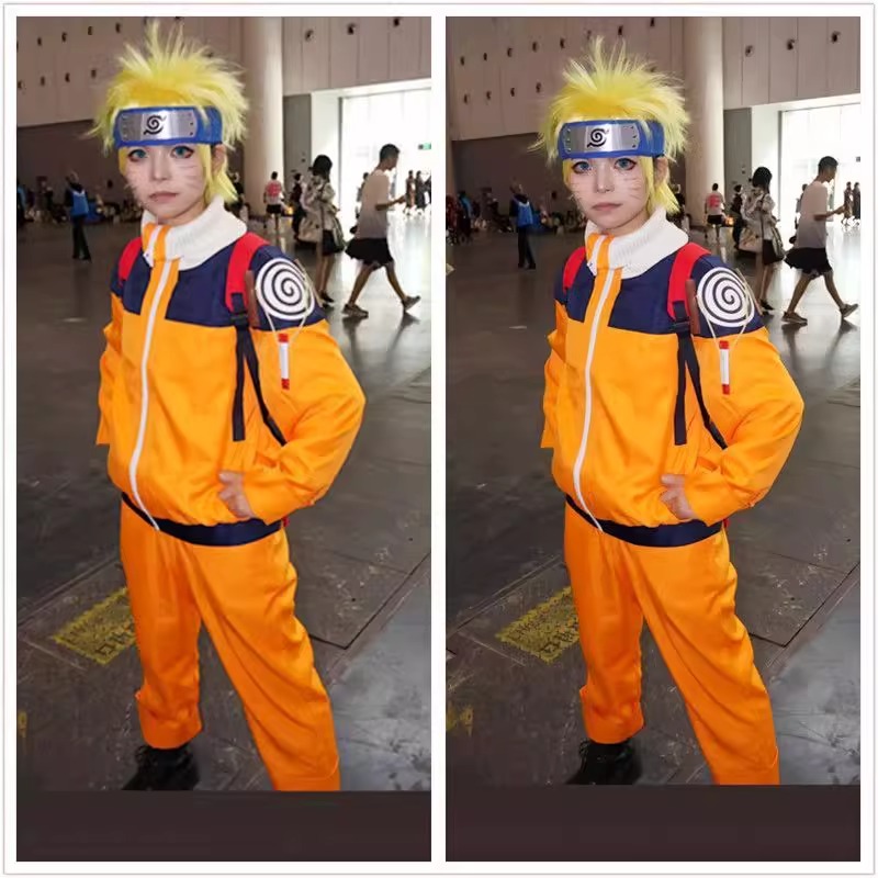 Uzumaki Cosplay Costume Orange - Anime Cosplay Naruto recension och pris