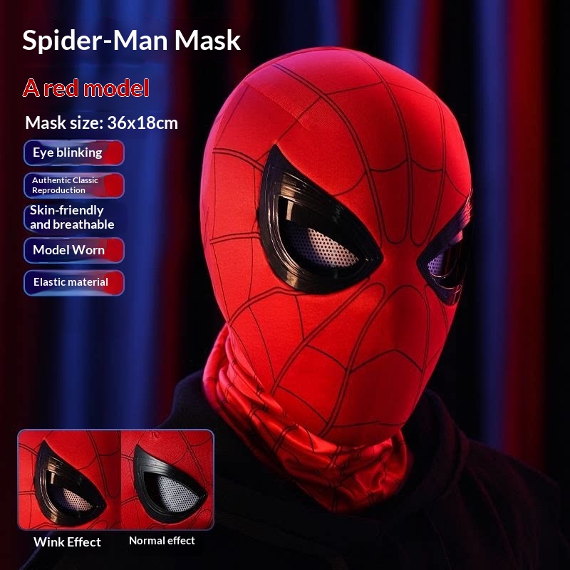스파이더맨 Spider-Man Headgear Mova - Anime Cosplay Eyes recension och pris