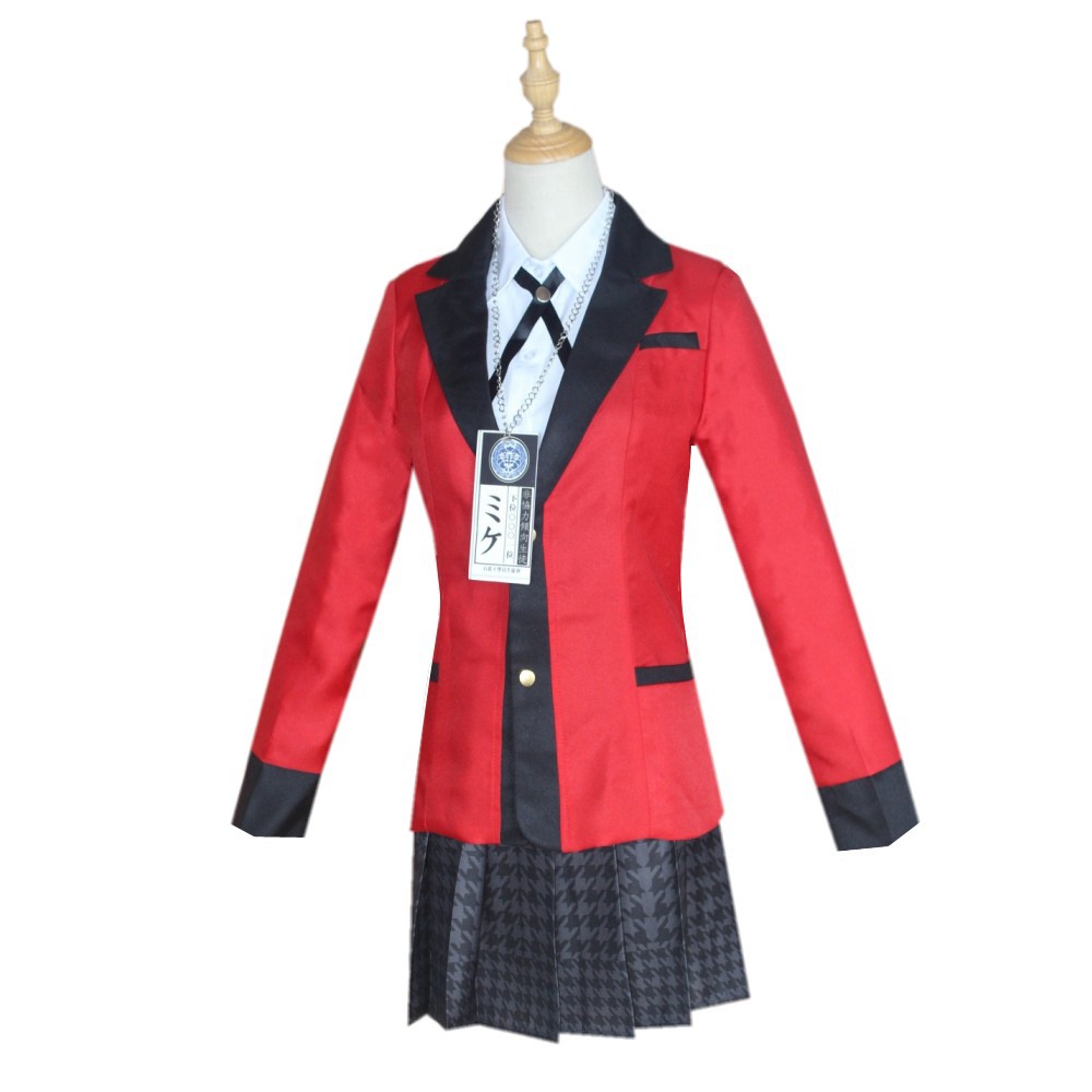Cosplay Costume Girl Pleated S - Anime Cosplay Kakegurui recension och pris