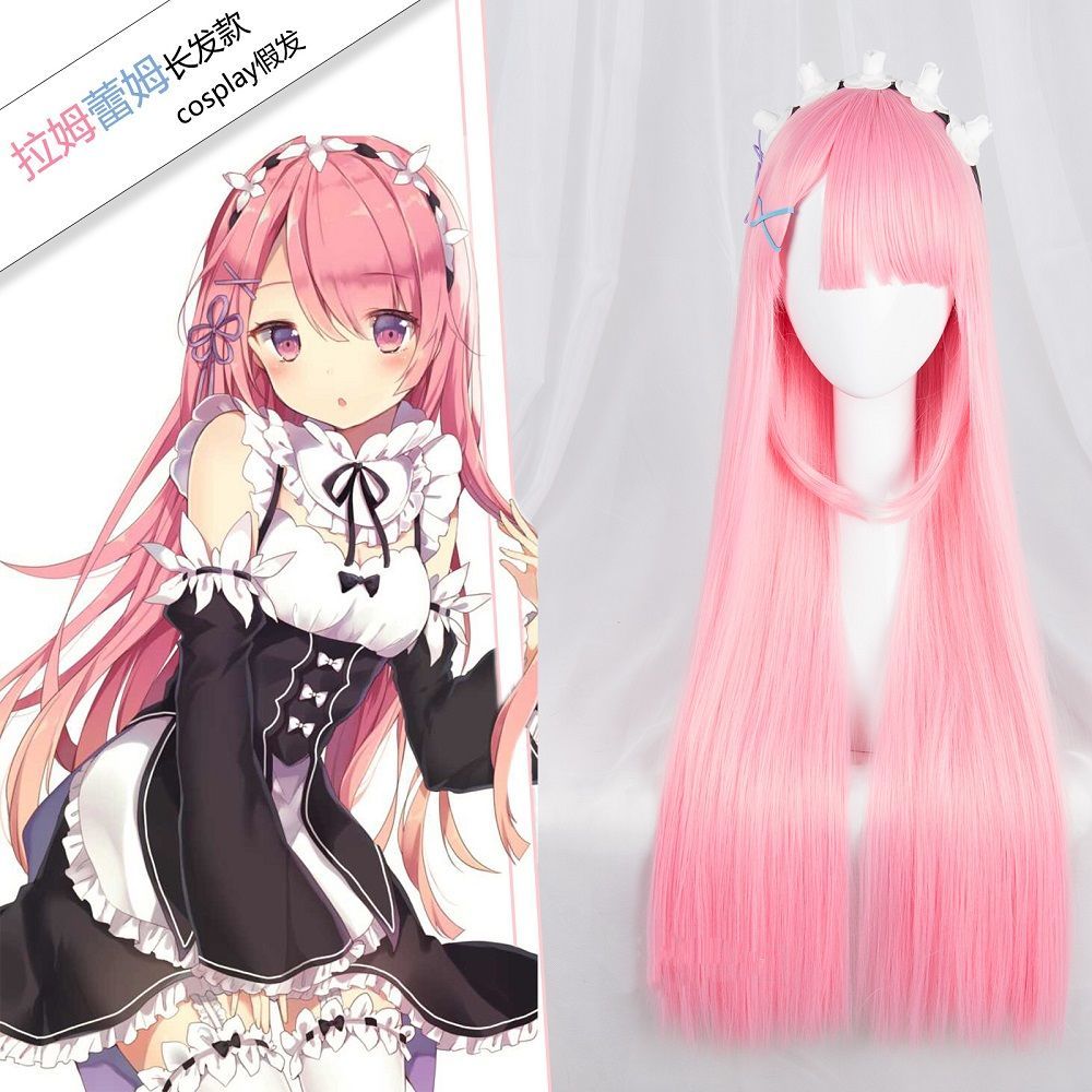 Re Zero Ram & Rem Cosplay Wig  - Anime Cosplay Rem recension och pris