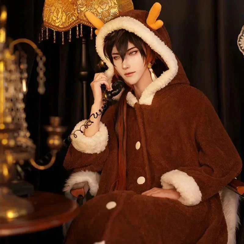Genshin Impact Cosplay Pajama  - Anime Cosplay Thick recension och pris
