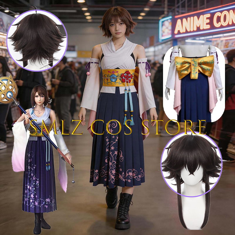 Smlz FFX Yuna Cosplay Anime FF - Anime Cosplay Party recension och pris