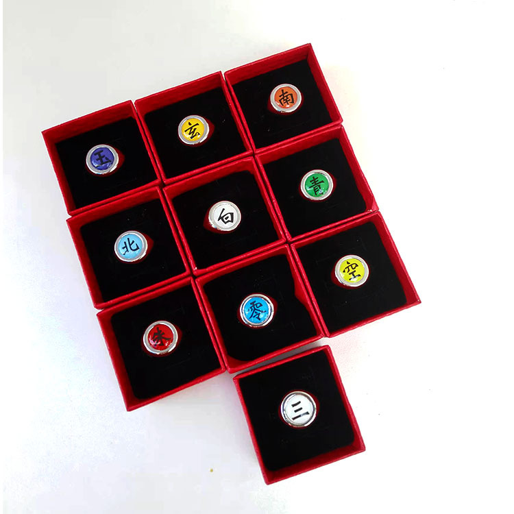 Hot Anime Accessories Ring Aka - Anime Cosplay Naruto recension och pris