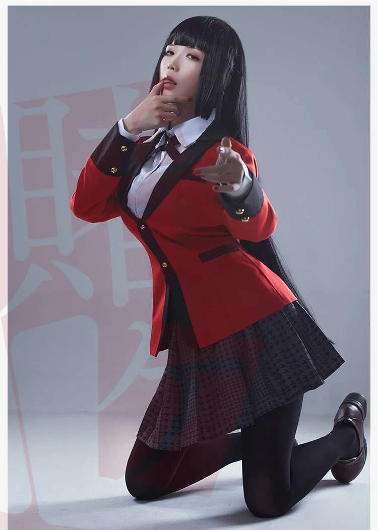 Anime Kakegurui Yumeko Jabami  - Anime Cosplay Kakegurui recension och pris