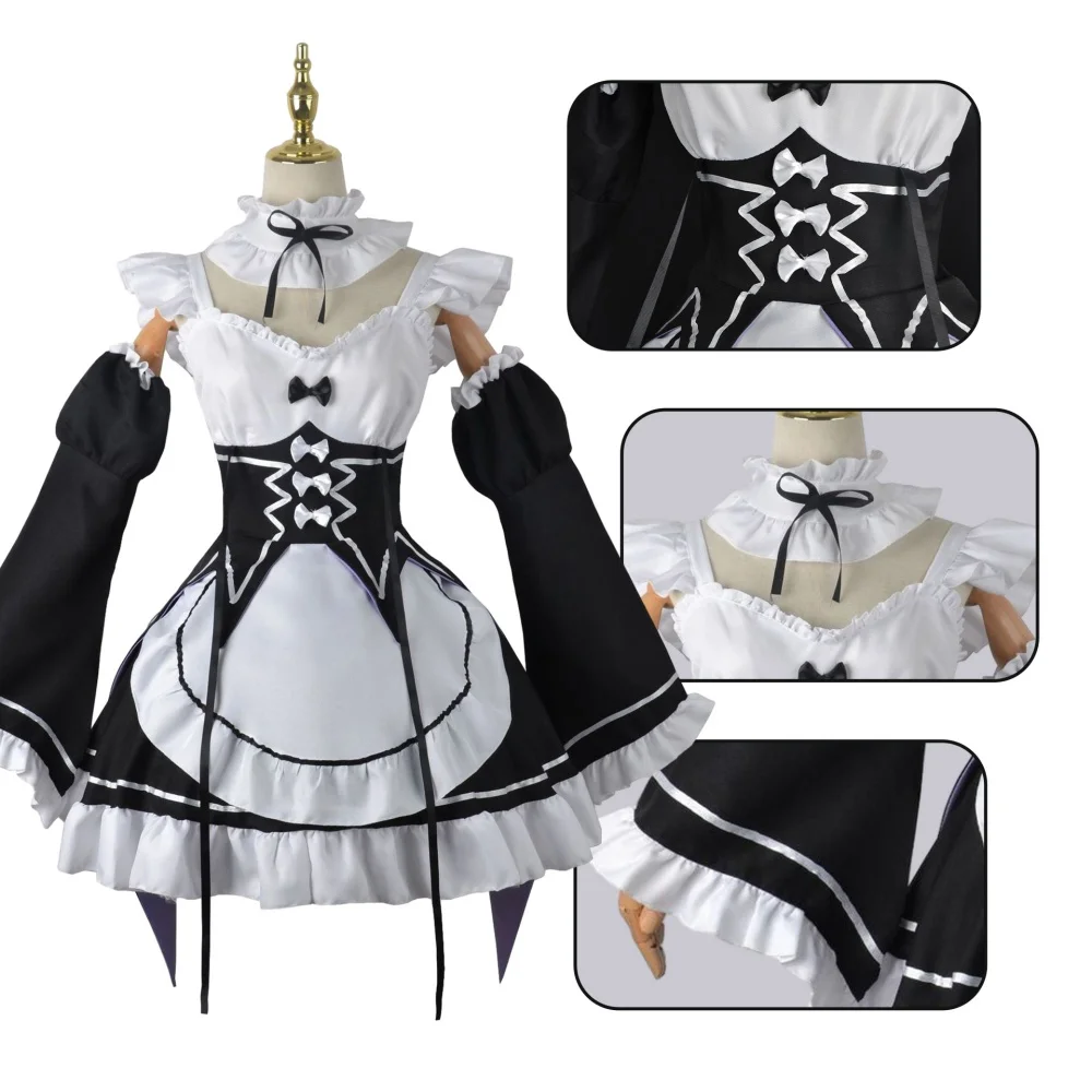 Anime Ram Rem Maid Cosplay Re  - Anime Cosplay Rem recension och pris