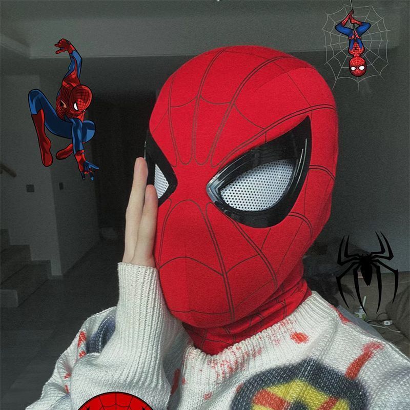 1:1 Spider‑Man Helmet Mask wit - Anime Cosplay Eyes recension och pris