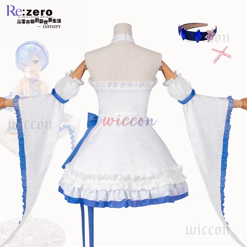 Rem Cosplay Costume Lovely Dre - Anime Cosplay Rem recension och pris