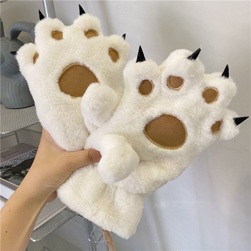 Thick Velvet Cat Claw Gloves W - Anime Cosplay Thick recension och pris